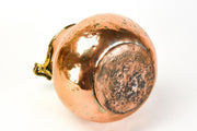 Antique Large Turkish Copper Pot w Brass Handle