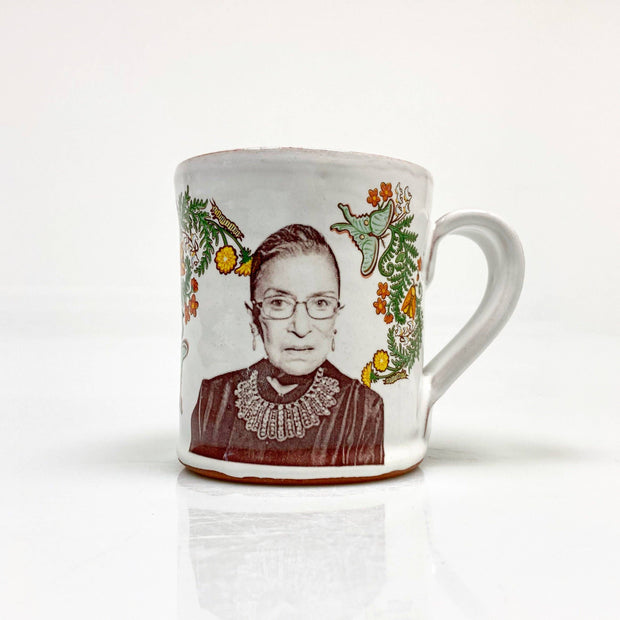 RBG mug with floral decals