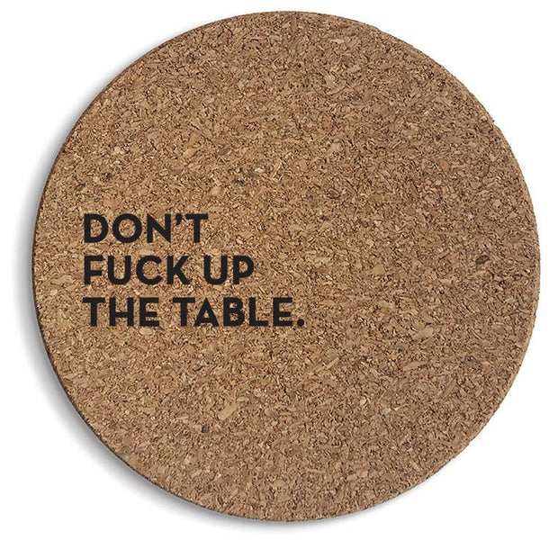 #2109: Table Cork Coaster SIX-PACK