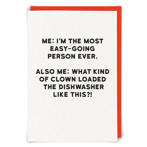Dishwasher Greetings Card