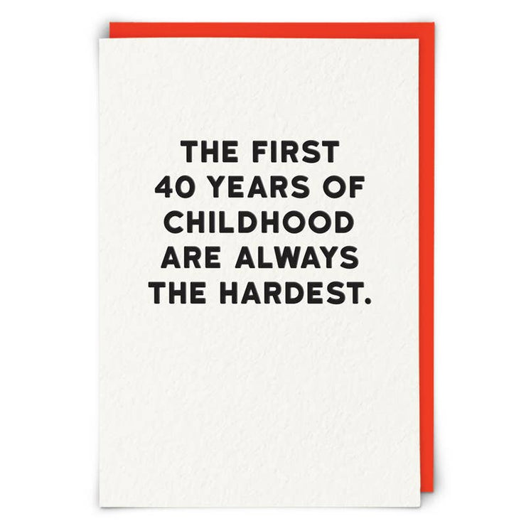 First 40 Years Card