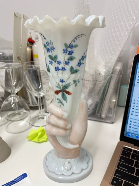 Vintage Wedding Ring Hand Vase