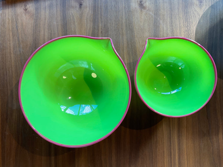 ELECTRIC LIME- Large Sprouted Bowl