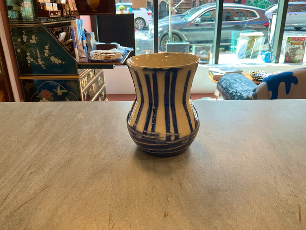 Blue Waist Vase