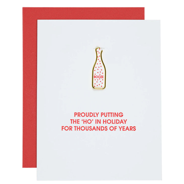 Ho in Holiday Paper Clip Card