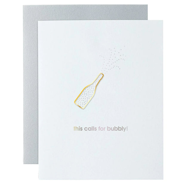 This Calls for Bubbly - Paper Clip Card